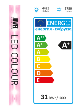 Juwel LED Colour Lampada ricambio Luce rosata per acquari 4425K° 1200 mm 31w