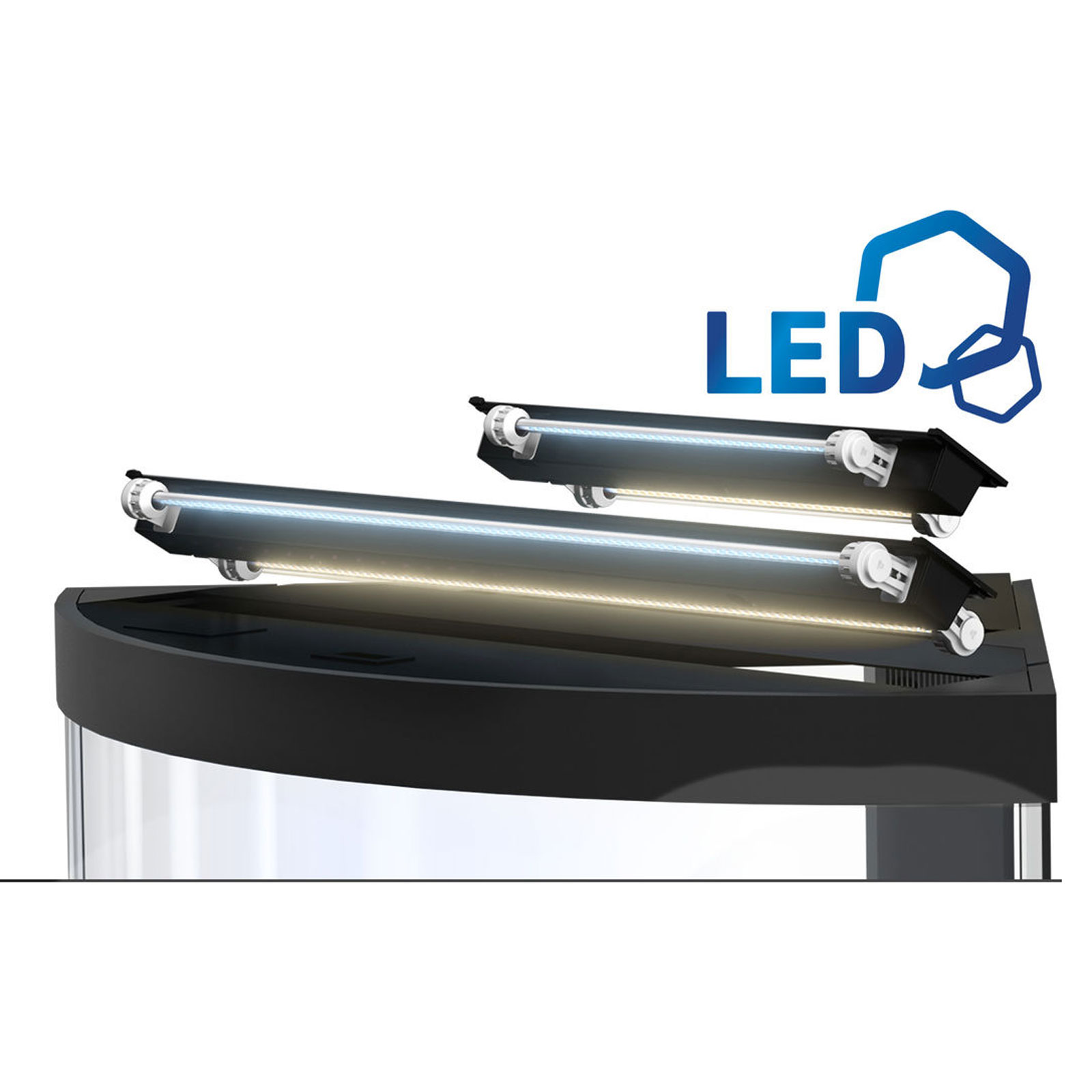 Juwel Acquario Trigon 350 Litri LED Faggio mis. 123x87x65H cm