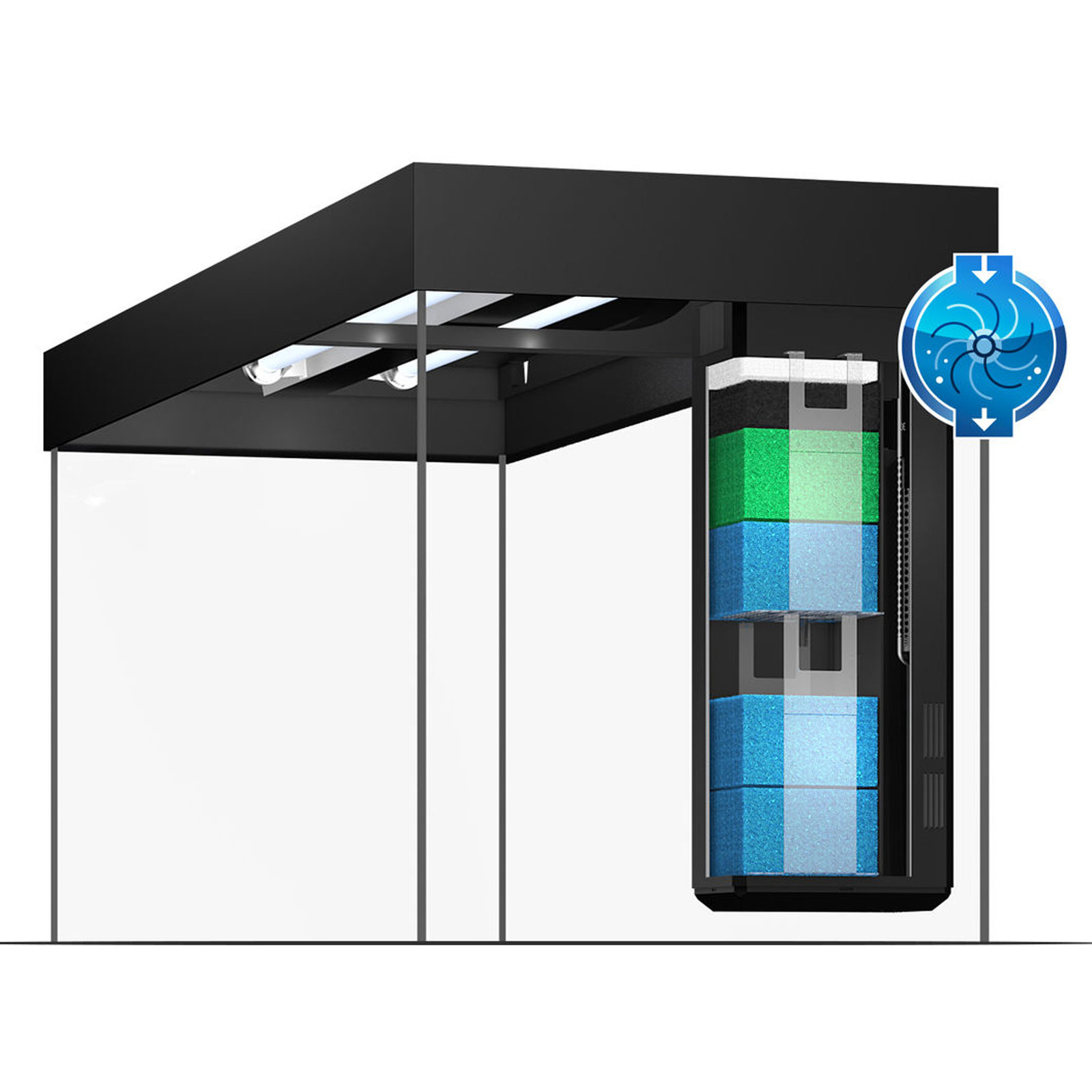 Juwel Acquario Rio 240 Litri LED Faggio 121x41x55H cm