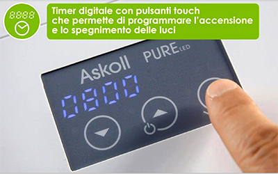 Askoll Acquario Pure LED L White 56x36x43,5h cm 68Lt