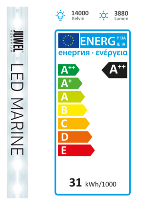Juwel LED Marine Lampada ricambio Luce bianca chiara per acquari marini 14000K° 1200mm 31w