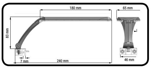 Amtra Orion Led Black Plafoniera a Led 10.5W Nero