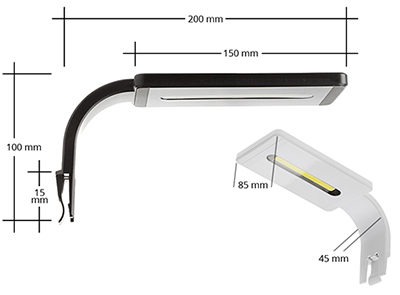 Aquael Leddy Smart 2 Sunny Plafoniera a Led 6W 6500K° Nero