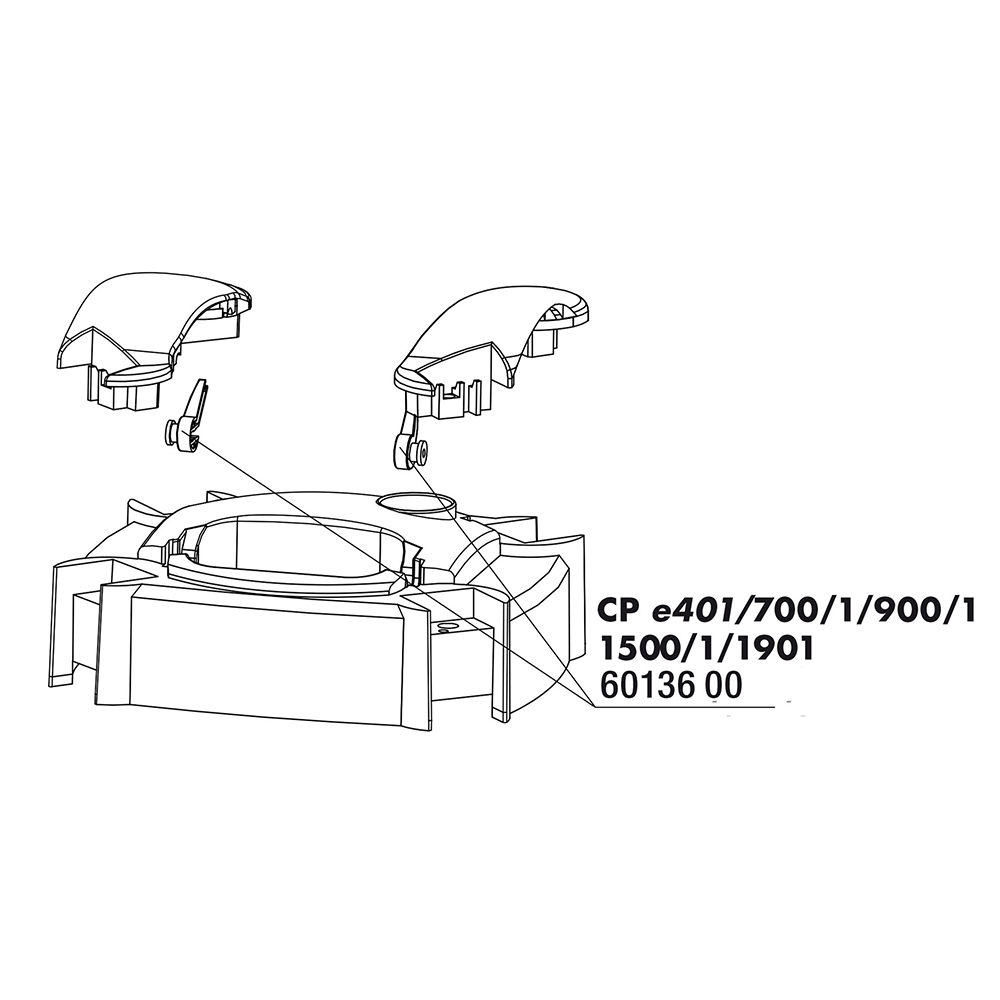 Jbl Leve di Blocco per Filtri esterni CP e700/1 900/1 1500/1 2pz