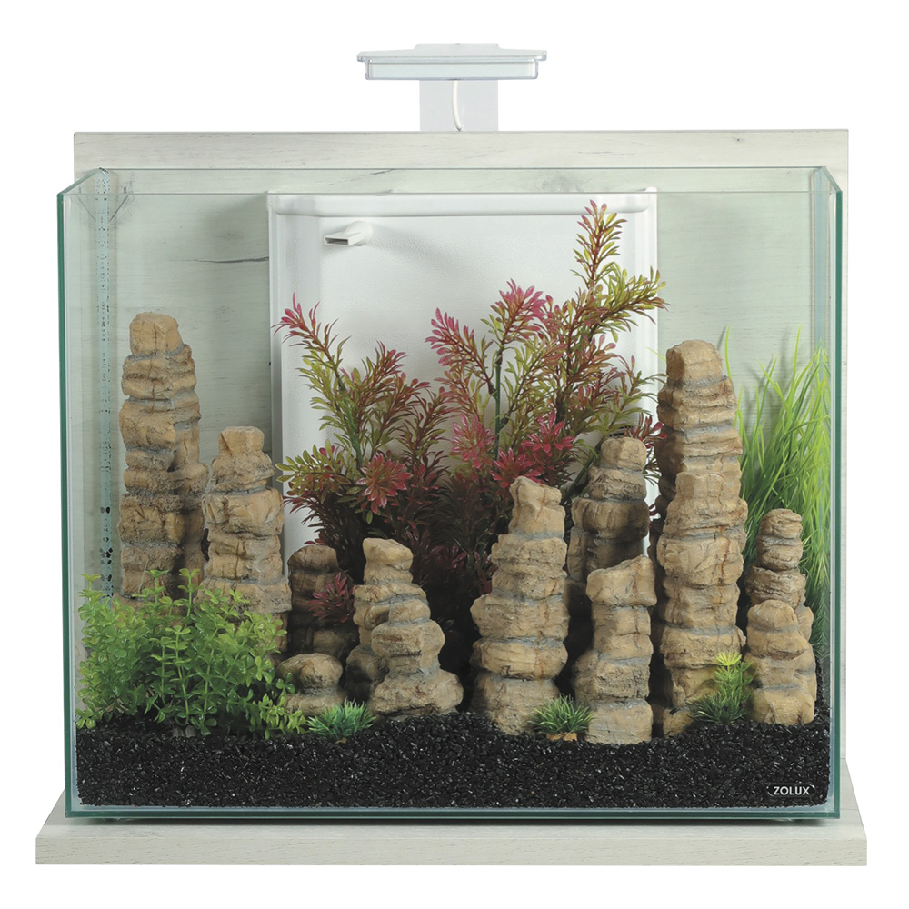 Zolux Acquario Idro 50 Ceruse Bianco 50x25x40cm 50 litri