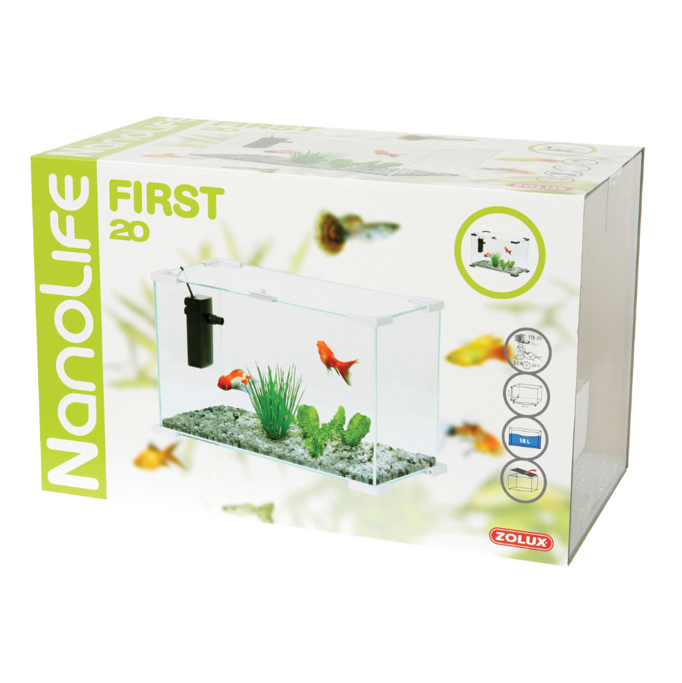 Zolux Nanolife First 20 Acquario bianco 18L