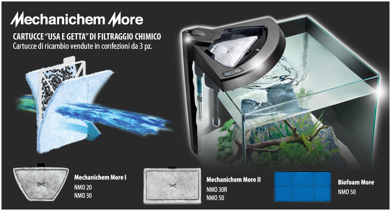Newa More 30 Acquario Marin Water Completo di Illuminazione a Led Dual Touch 28 l Bianco