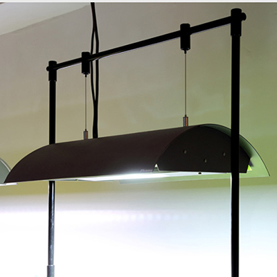 Wyin Supporto sospensione plafoniere per acquario bianco 90cm
