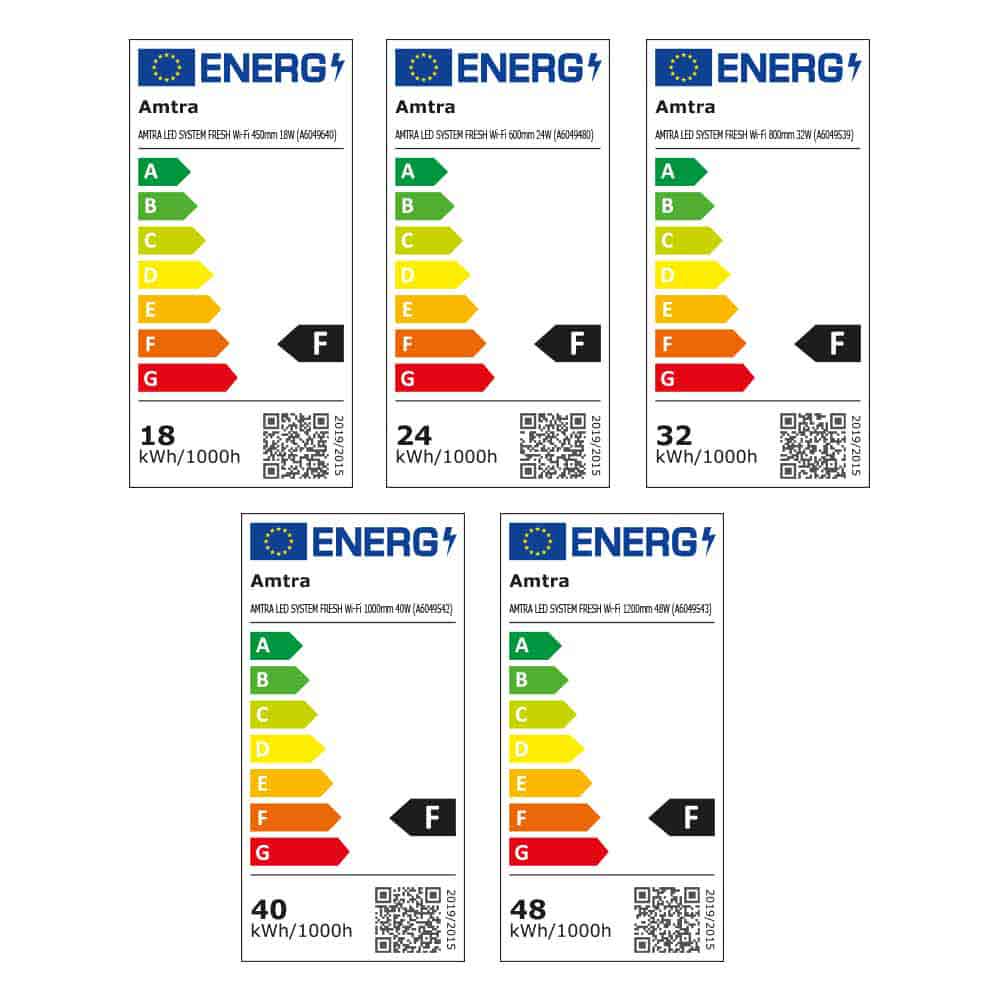 Amtra Led System Fresh Lampada a Led Wi-Fi 1200mm 48W per vasche da 115-150cm