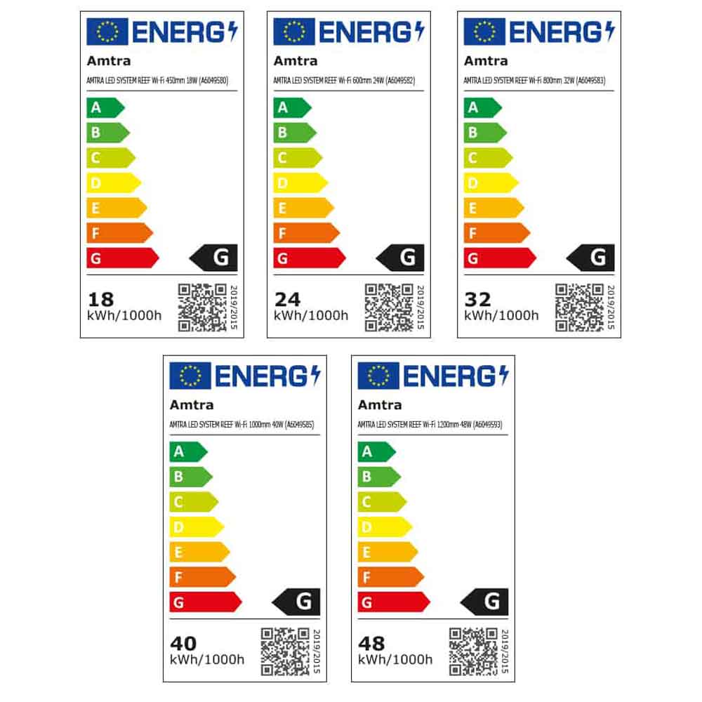 Amtra Led System Reef Lampada a Led Wi-Fi 1000mm 40W per vasche da 95-120cm