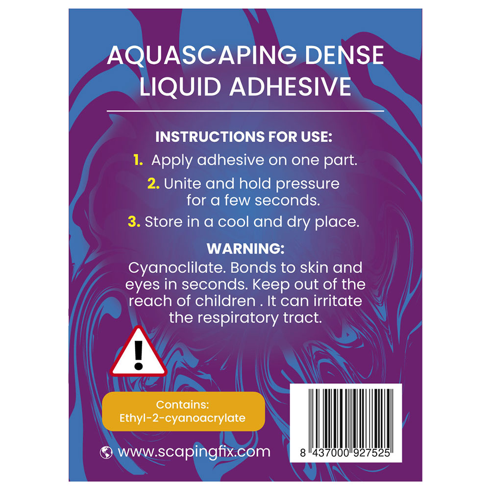 Scaping Fix Adhesive Liquid Dense Colla per marino 20gr