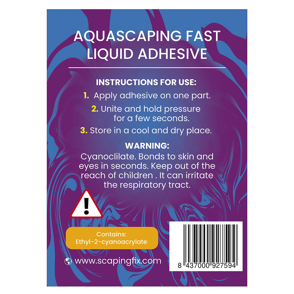 Scaping Fix Adhesive Liquid Dense Colla per marino 50gr