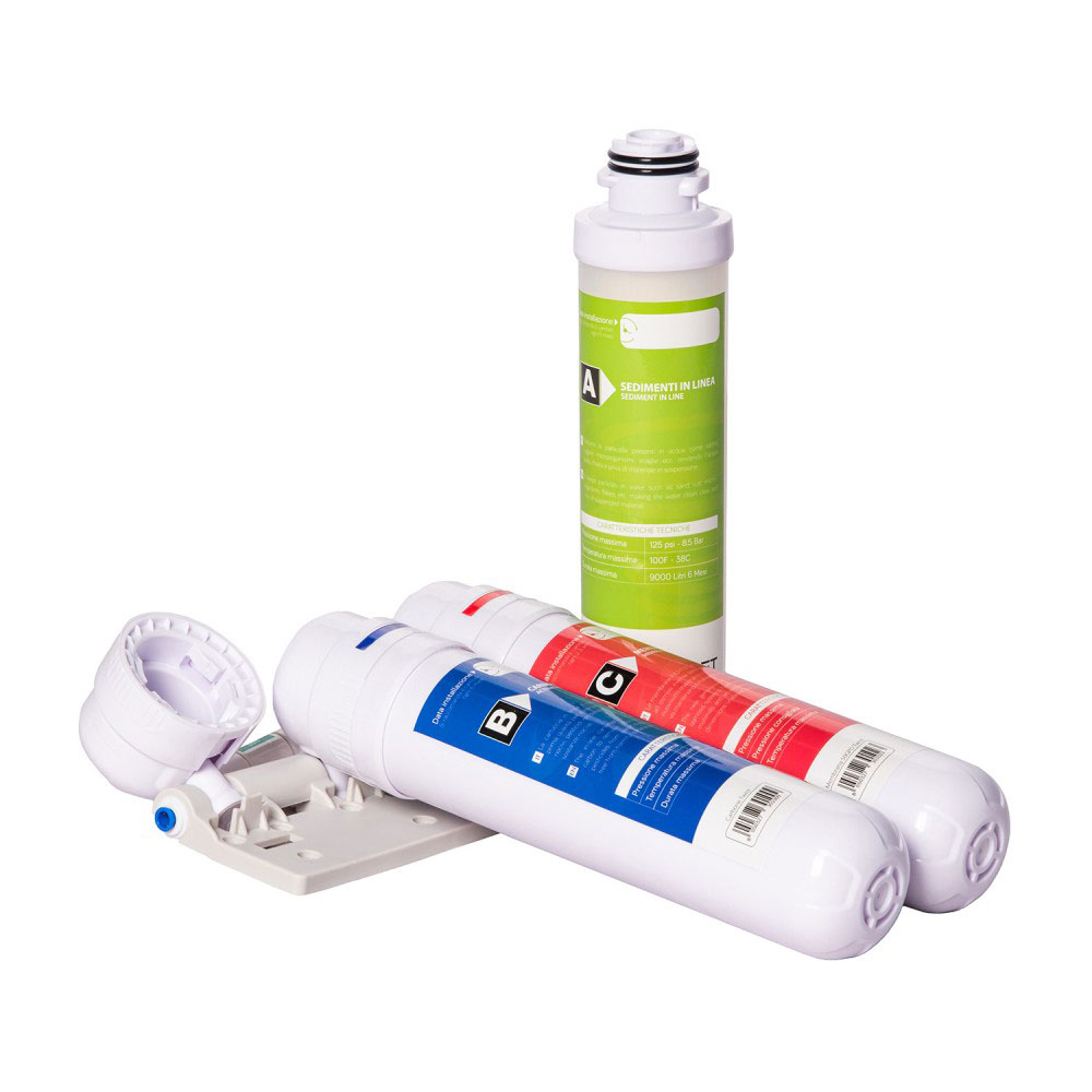 Aqpet Osmosy Twist Impianto osmosi inversa sgancio rapido 3 stadi 50gpd