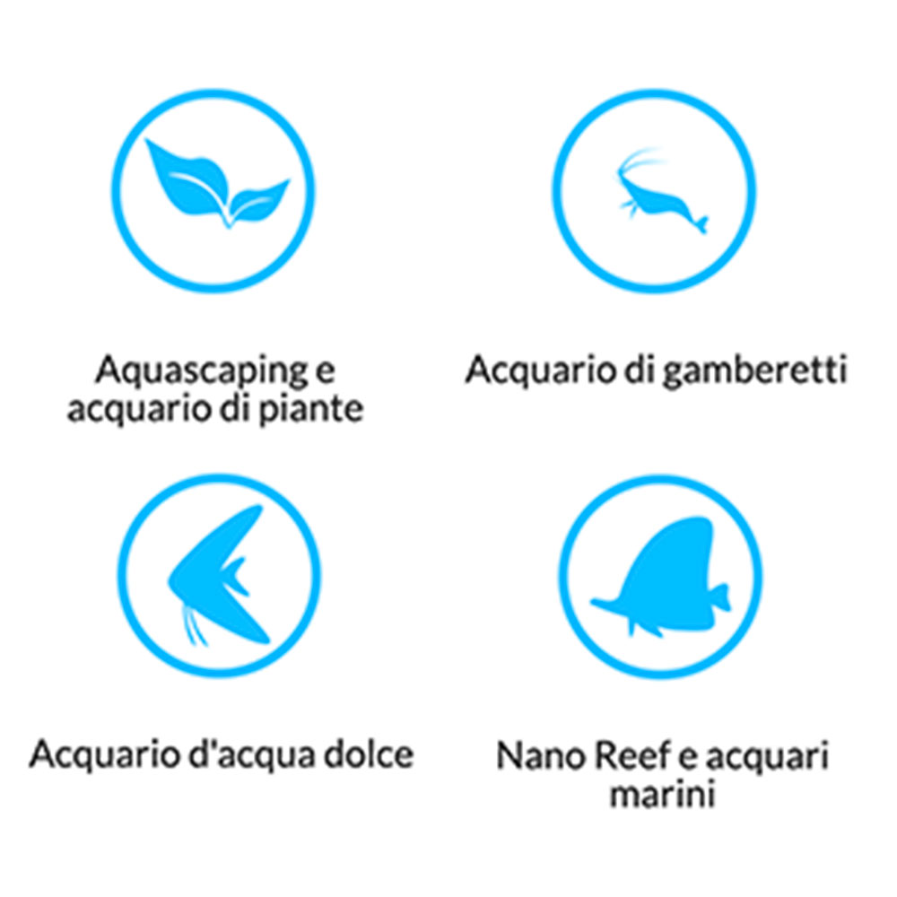 Blau Aquaristic Cubic Aquascaping Ultra Clear Acquario 42lt 35x35x35cm