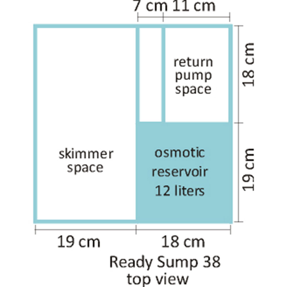 Blau Aquaristic Acquario Open Reef 91Lt 45x45x45cm