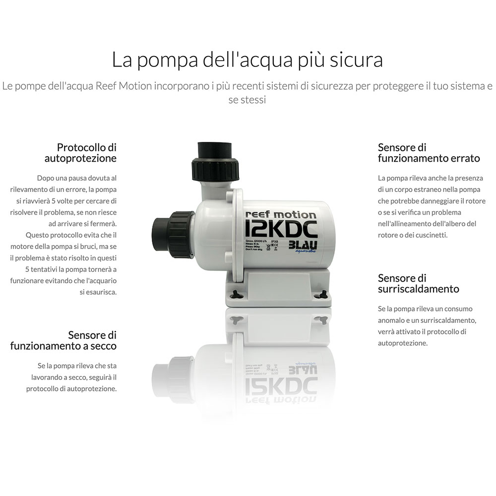 Blau Aquaristic Pompa Reef Motion 8KDC fino a 8000l/h