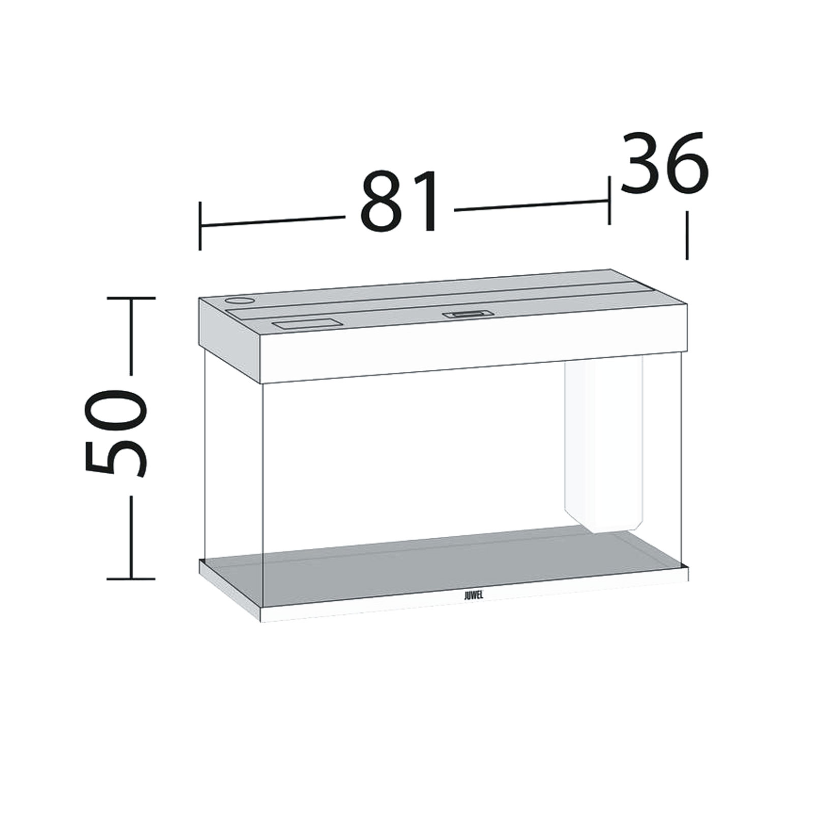 Juwel Acquario Rio 125 Litri LED Grigio 81x36x50H cm
