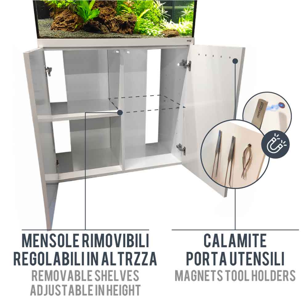 Amtra Mobile Alux Bianco 330L 120x45x83h cm