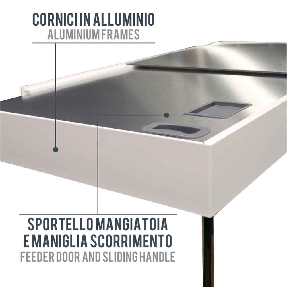 Amtra Acquario Alux Bianco Combi con Mobile 220L 90x45x148h cm