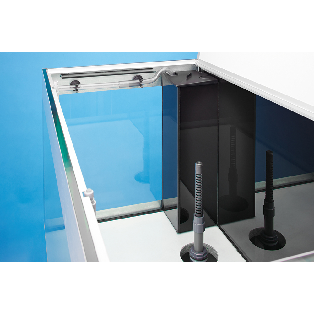 Oase Acquario HighLine 125 Optiwhite con Supporto Bianco 50x50x157h cm