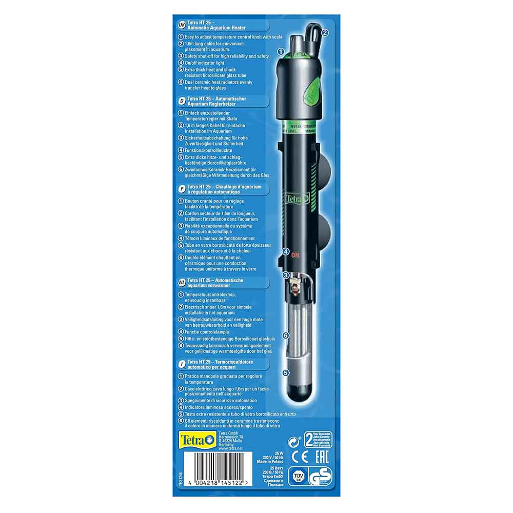 Tetra HT25 Riscaldatore 25W per acquario da 10 a 25lt