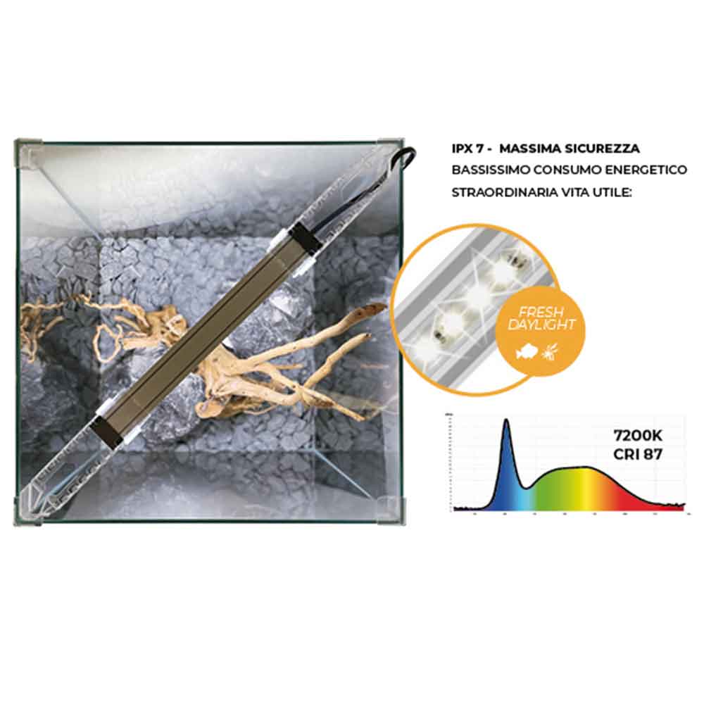 Newa Ego Full EF 30W Acquario Bianco completo 28 litri 30,4x31,2x34h cm