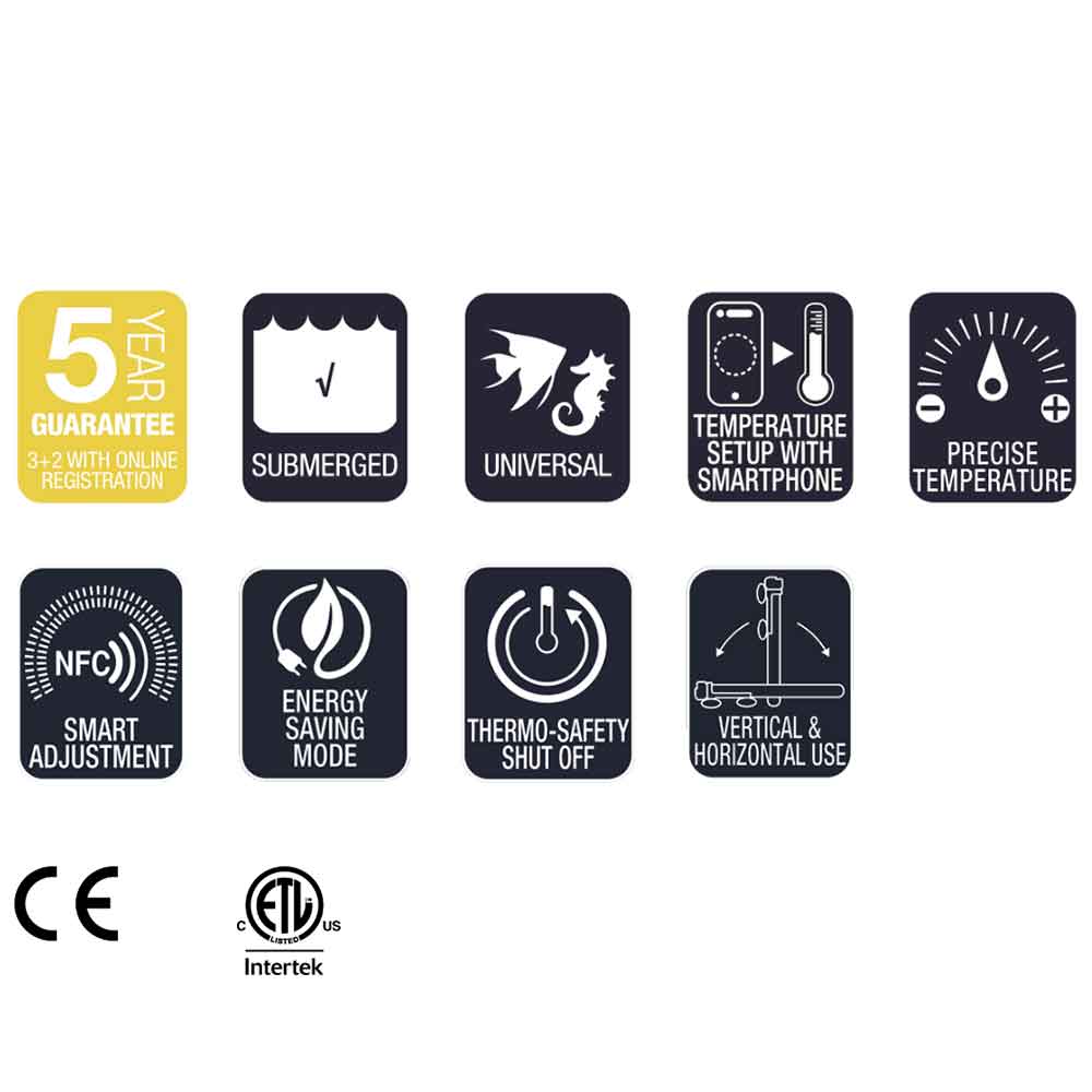 Sicce Scuba Contactless Riscaldatore Wireless NFC 200W