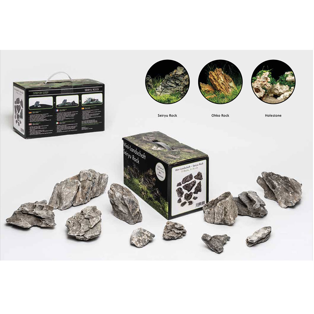 Aquadeco Mini Landschaft Seiryu Rock Set per Acquari di 60 litri circa