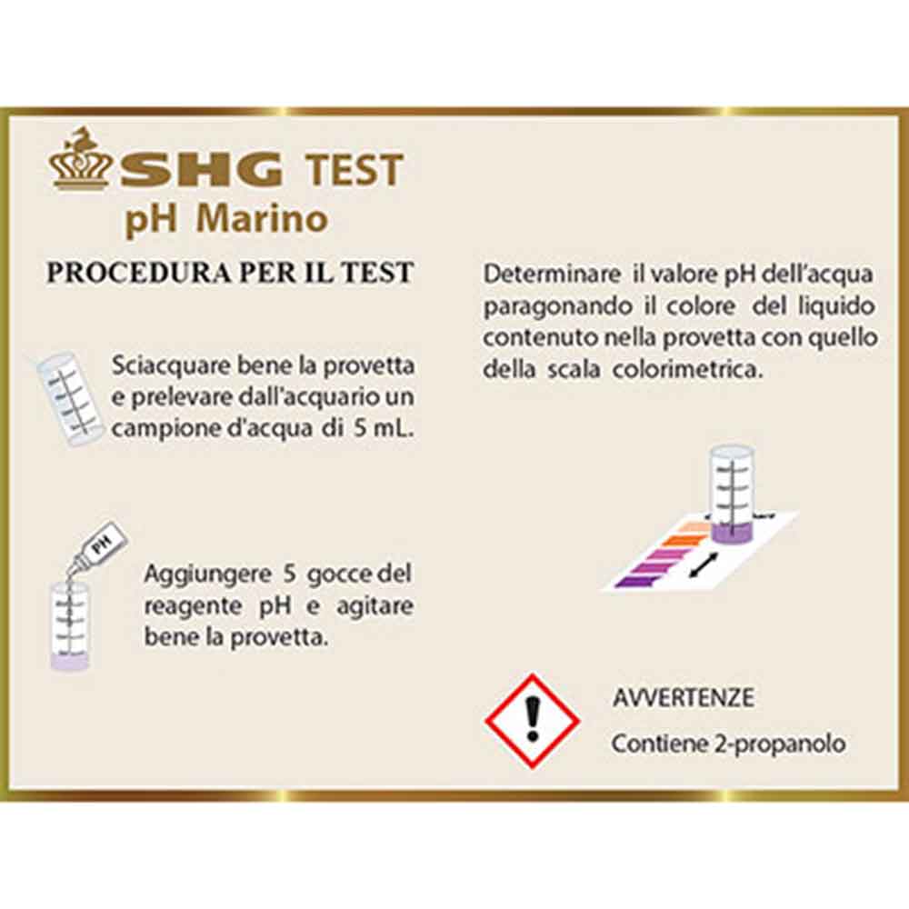 Shg Test PH Acidita  e Alcalinita  per acqua marina 40 misurazioni
