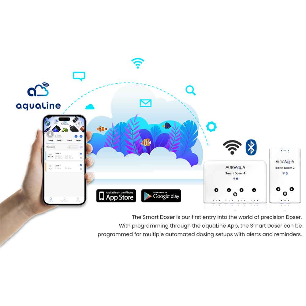 Auto Aqua Smart Doser 4 Pompa dosometrica a 4 canali con App