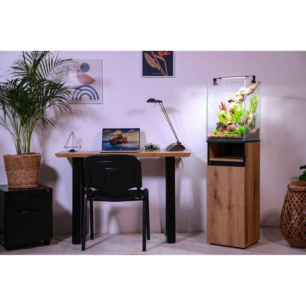 Zolux Mobile Supporto per Acquario Colonne 35 Nero 350x350x900 mm
