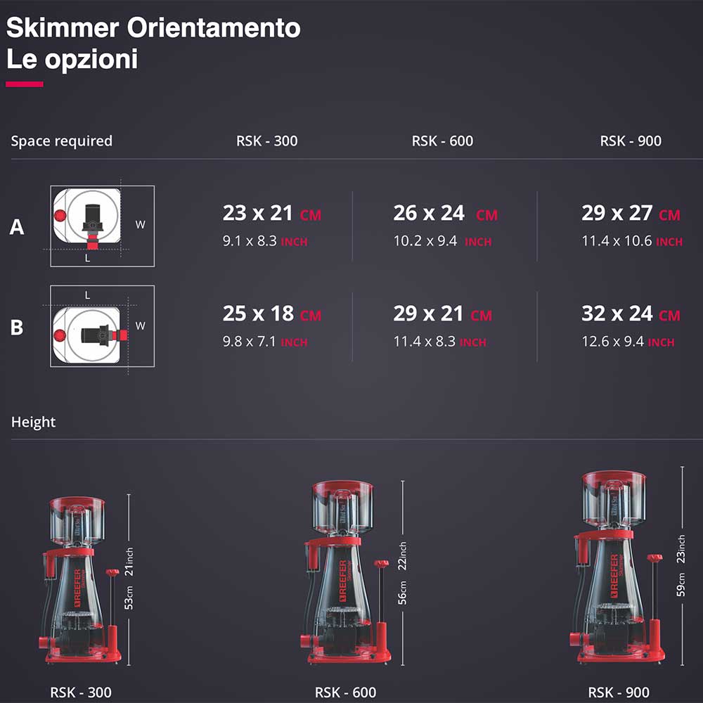 Red Sea Reefer Skimmer Schiumatoio 600 DC per Acquari fino a 500 litri