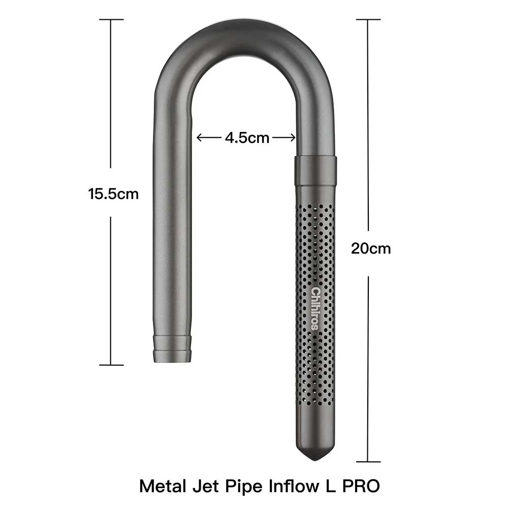 Chihiros Metal Inflow Pro Metal Jet Pipe L per filtri esterni 16/22mm