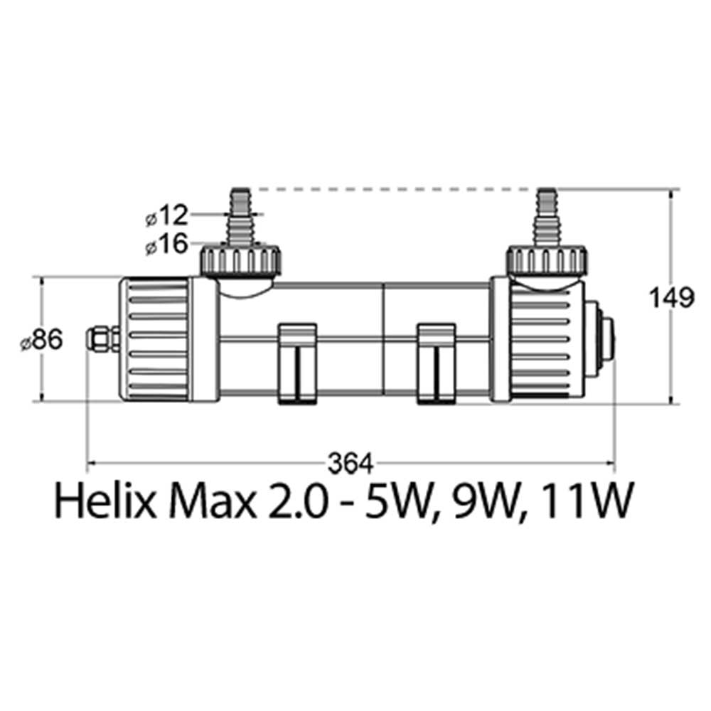 Aquamedic Helix Max 2.0 Lampada Sterilizzatrice UV-C 11W