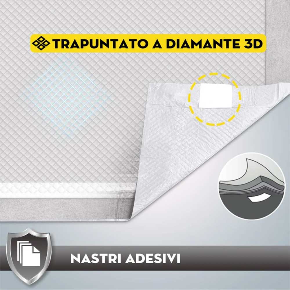Croci Super Nappy Tappetini Igienici Assorbenti 60x40cm 50pz
