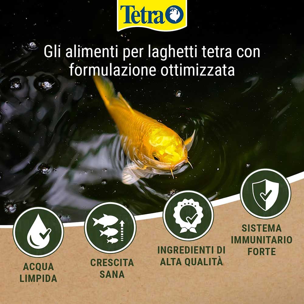 Tetra Pond Flakes Natural Mangime in scaglie per  laghetto 10Lt 1,8Kg
