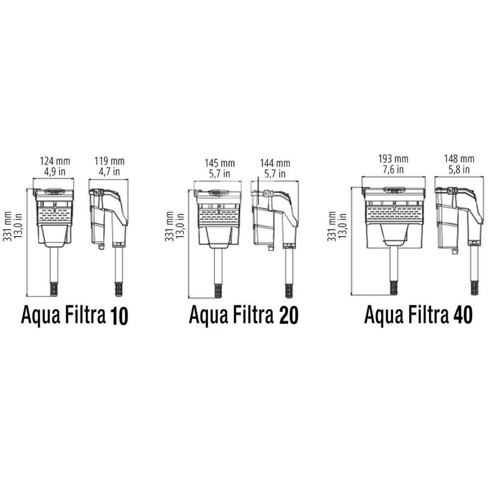 Sicce Aqua Filtra 40 Filtro esterno appeso a zainetto fino a 150 litri