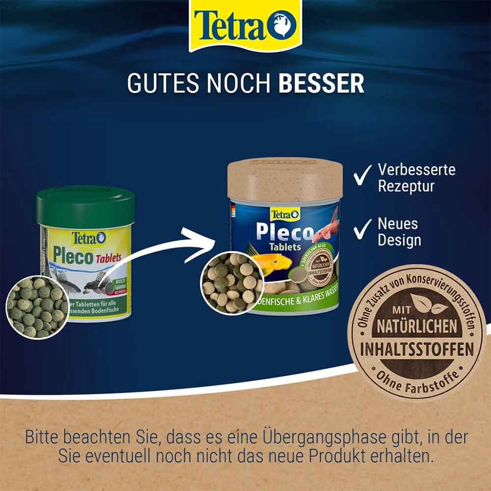 Tetra Pleco Tablets Compresse Premium per pesci erbivori da fondo 120 Tabs