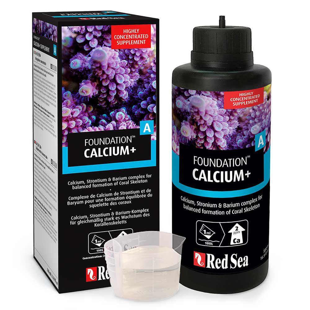Red Sea Foundation A Calcium + Calcio Stronzio e Bario in 500ml