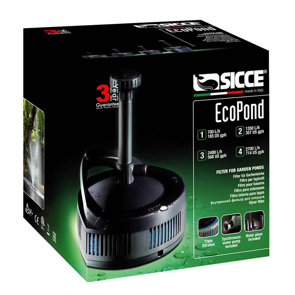 Sicce New Ecopond 1 Filtro interno per laghetto 700L/h
