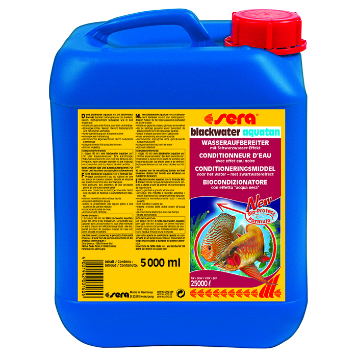 Sera Blackwater Aquatan Tropicalizzante 5000ml per 50000lt in Tanica