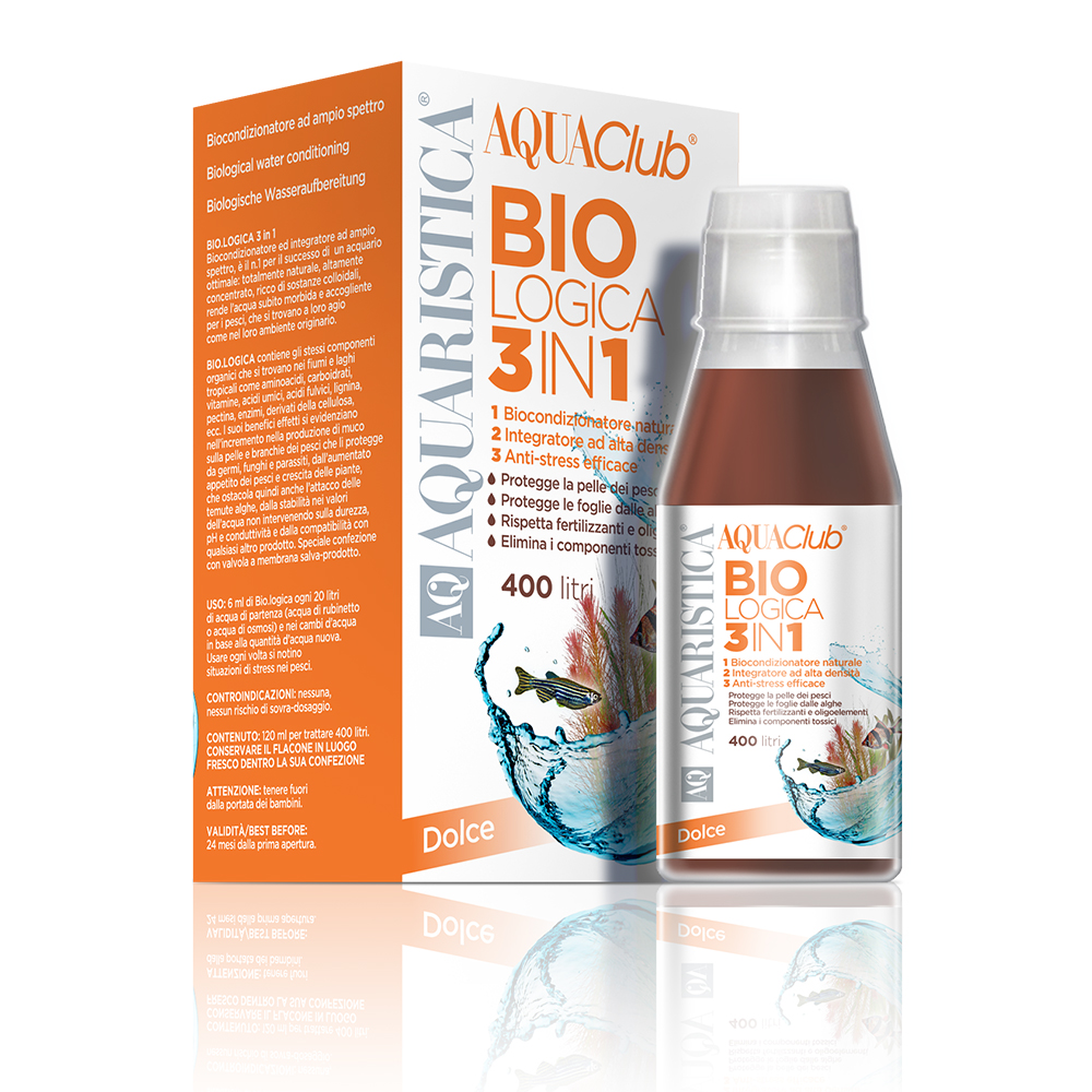 AQ Bio Logica Biocondizionatore ad ampio spettro per dolce 200ml per 660 litri
