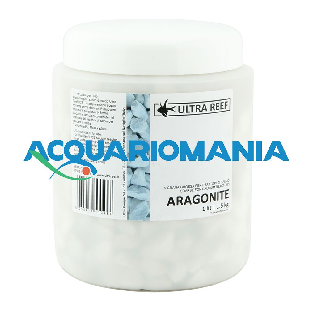 Ultra Reef Aragonite Coarse per reattori di Calcio 1lt 1,5Kg