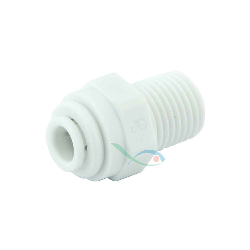 Forwater Terminale Dritto Rapido Tubo 1/4&quot; x 1/4&quot; Filetto NPTF