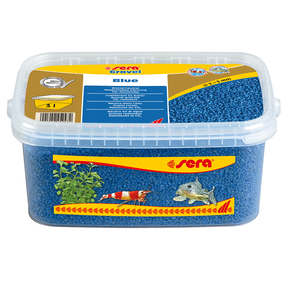 Sera Gravel Blue Ghiaietto colorato Blu 2-3mm 3L