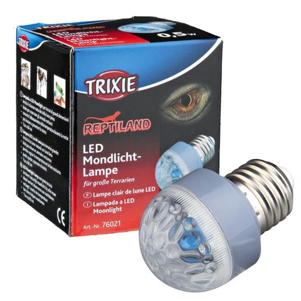 Trixie Lampada a Led Moonlight con attacco a vite E27 per luce notturna nel Terrario 0.1W