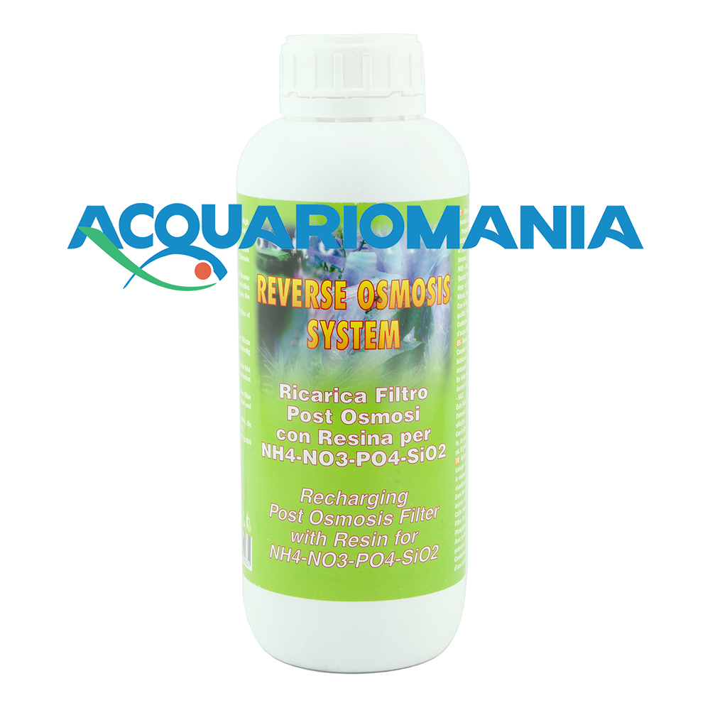 Aquili Ricarica Resina NPS (NO3/PO4/SiO2) deionizzante per cartucce osmosi in linea apribili 250ml