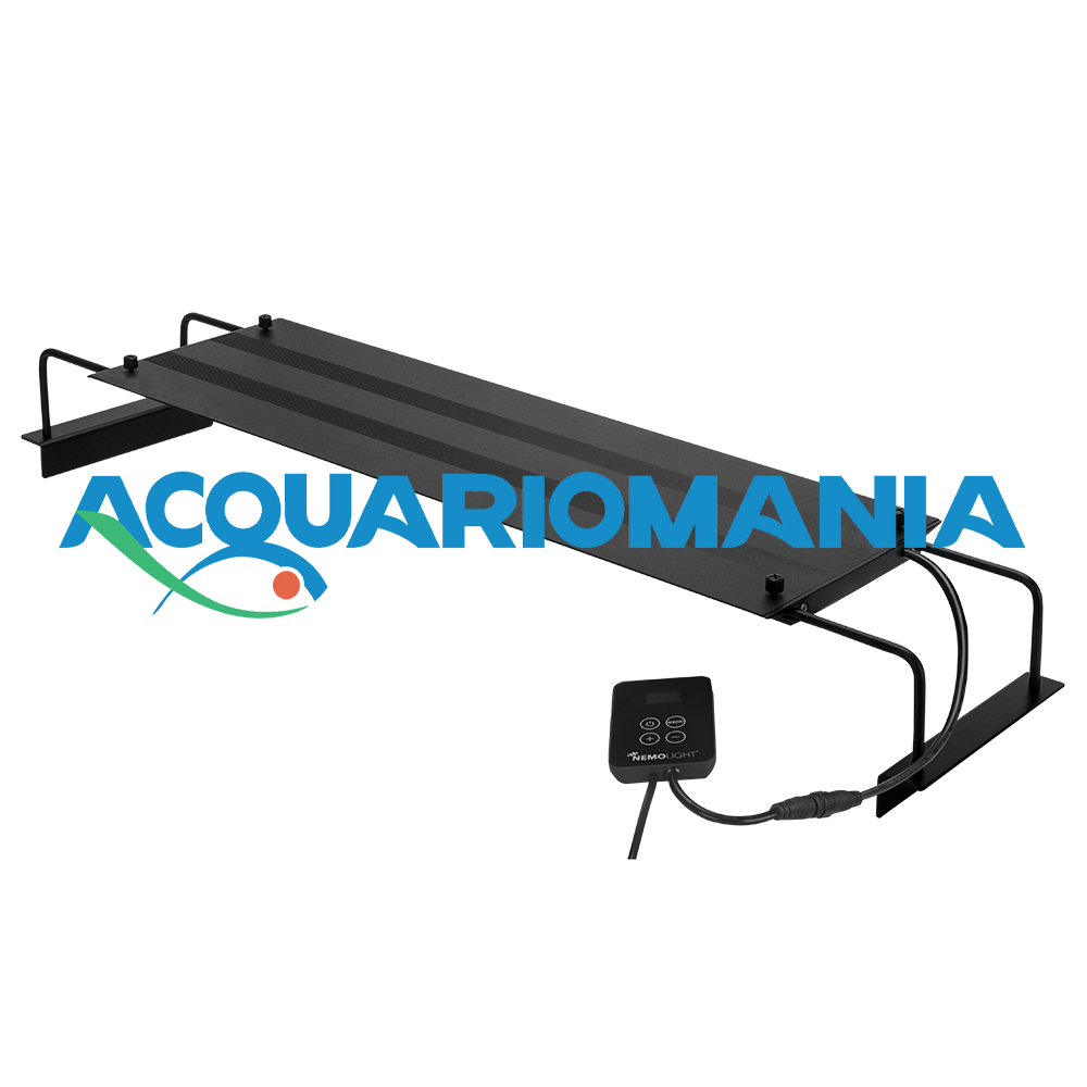 NemoLight I Plafoniera Led Controller esterno Acqua Dolce per vasche da 50 a 86cm 36W Nero