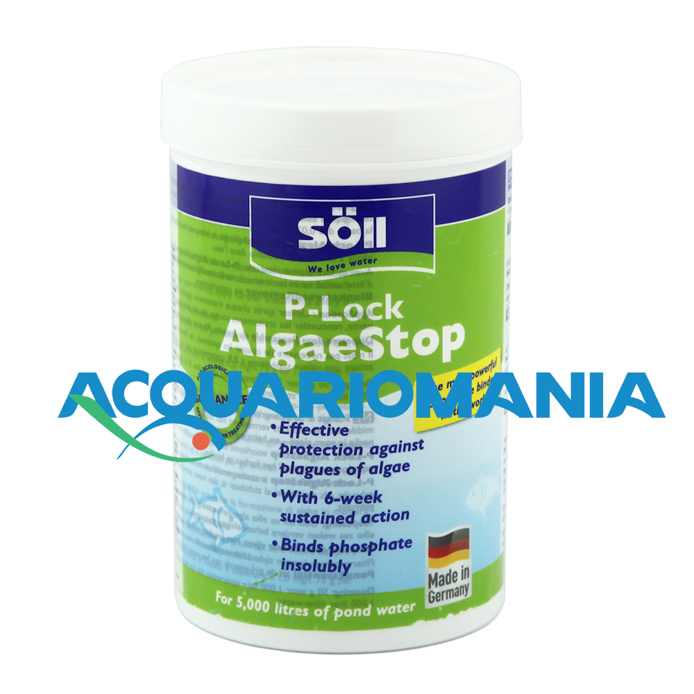 Söll PLock AlgaeStop Antialghe in polvere laghetto 250g fino a 5000 litri