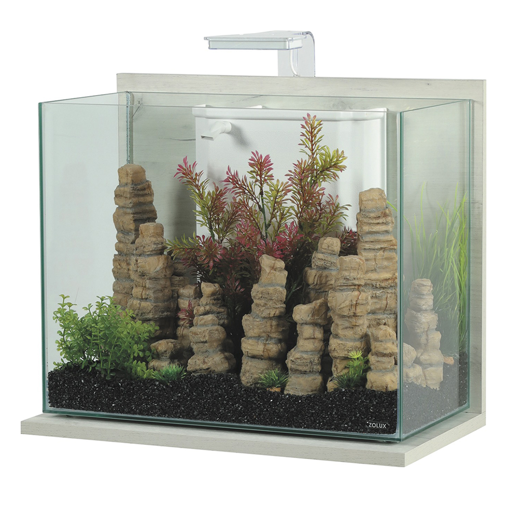 Zolux Acquario Idro 50 Ceruse Bianco 50x25x40cm 50 litri